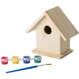 Abris pour oiseaux avec kit de peinture, gadgets personnalisés - Product Image 1