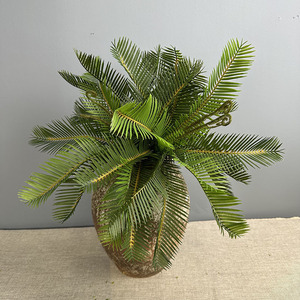 Cycad artificiel, bonsaï, verdure, <span class=keywords><strong>d</strong></span>écoration intérieure, plantes artificielles, ornement de jardin, ornement de bureau, plante <span class=keywords><strong>d</strong></span>écorative, fleurs <span class=keywords><strong>en</strong></span> plastique - Product Image 2
