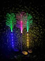 Cadeaux de Noël populaires pour enfants, lumières à fibres optiques LED à température de couleur réglable, alimentées par énergie solaire, résistantes à l'eau IP65, en PMMA