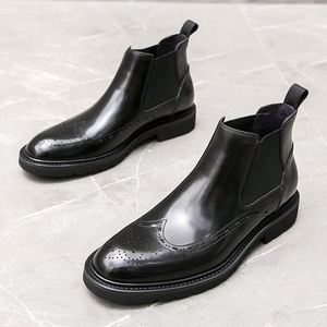 Nouvelles Chaussures Habillées en Cuir pour Hommes, Imperméables, Respirantes, Antidérapantes, Durables, Style Britannique, Tendance pour le Quotidien et les Trajets - Product Image 3