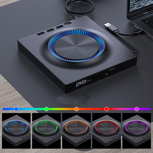 USB3.0 loại 3-trong-1 đa chức năng bên ngoài Ổ đĩa di động CD DVD Burner, thẻ SD, U đĩa Máy nghe nhạc đọc tốc độ CD ROM 24x CD-RW - Product Image 6