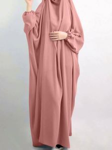 Abaya longue en laine tissée pour femmes, manches longues, vêtements musulmans islamiques, hijab décontracté - Product Image 4