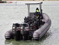 Fournisseur chinois de bateaux à passagers en fibre de verre de 9 à 12 mètres, Rib-900 1000 12000, bateau marin