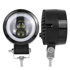 Mini projecteur de travail LED rond de 3 pouces 20W pour phare, éclairage ponctuel, projecteur LED œil d'ange pour moto et camions - Product Image 1