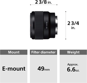 โซนี่ FE 50 มม. f/1.8 (<span class=keywords><strong>SEL50F18F</strong></span>) - Product Image 5