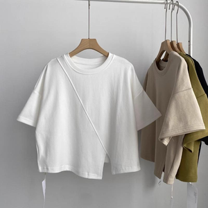Camiseta Corta Personalizada con Diseño de Corte y Confección, Camiseta de Algodón para Mujer, Camisetas de Sublimación al por Mayor, Camiseta Básica de 250 g/m² para Mujer - Product Image 1