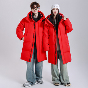 Manteau d'hiver en duvet de canard pour femme et veste pour homme, design de luxe personnalisé avec logo, vente en gros 2026 - Product Image 4