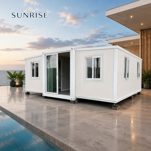 บ้านคอนเทนเนอร์พับได้แบบขยายได้ SUNRISE พร้อมห้องนั่งเล่น บ้านพักชั่วคราวสำหรับโครงการบรรเทาภัยแผ่นดินไหวและโครงการฟื้นฟู - Product Image 1