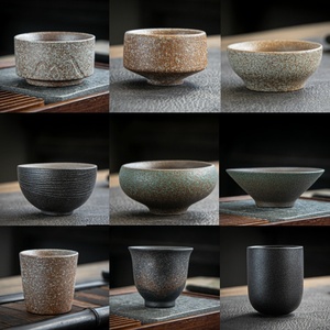 ถ้วย<span class=keywords><strong>ชา</strong></span>เซรามิกสไตล์ญี่ปุ่นแบบหยาบหรูหราเบาๆ สไตล์เรโทร สำหรับชงกังฟู - Product Image 2