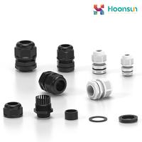Échantillons gratuits Hoonsun Presse-étoupe étanche IP68 en nylon renforcé haute tension PG7 PG16 pour câbles d'équipements électriques