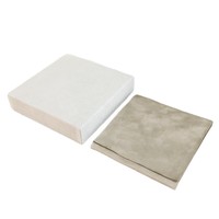 Boîte à bijoux en velours beige haut de gamme faite à la main avec logo personnalisé pour colliers, bracelets, boucles d'oreilles et bagues – Vente en gros
