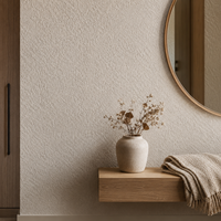 Peinture texturée anti-taches effet travertin, revêtement artistique intérieur lavable, finition pierre cristalline haute dureté pour bâtiments commerciaux