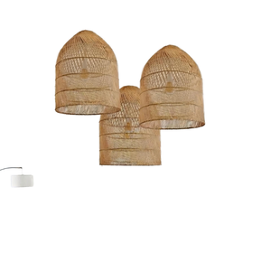 Large Handmade <b>Bamboo</b> Pendant <b>Light</b> Shade Chandelier Asian Eco-Friendly for Outdoor Wedding Events Parties Garden Decoration - Product Image 1