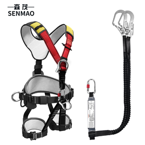 Offre Spéciale Harnais de Sécurité Complet 5 Points pour Escalade et Protection Antichute Certifié EN361 EN358 25KN, en Polyester Durable - Product Image 1