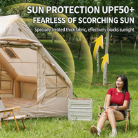 Tente de camping gonflable la plus vendue, sans installation, pour l'extérieur, épaissie, imperméable, à colonnes d'air, type cabane