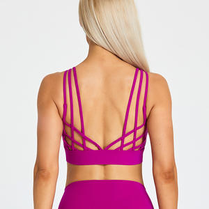 Soutien-gorge de sport personnalisé à fort impact pour femmes Gym Training Cross Back Shockproof Workout Bra Sport Bra for Woman Fitness - Product Image 6