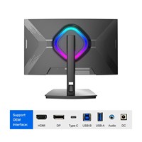 24 27 Inch 1K 2K 4K Platte Gebogen Qhd Hd 75Hz 144Hz 165Hz Led Desktop Pc Computer Breed Scherm Freesync G-Sync Hdr Ips Display