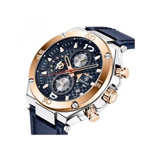 Reloj Cronógrafo de Lujo para Hombre, Resistente al Agua 30M, Multifunción, Manecillas Luminosas HD, Calendario, Correa de Cuero, Reloj Deportivo de Cuarzo - Product Image 3