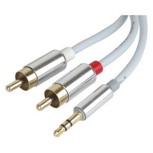 สายสัญญาณเสียง 3.5 มม. ถึง 2Rca ทองแดงปราศจากออกซิเจน สาย AV ตัวผู้ตัวเมีย สำหรับอุปกรณ์เสียง - Product Image 4
