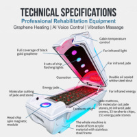 Capsule de sauna pour la récupération post-entraînement et la combustion des calories, FIR, graphène, jade, vibration, stérilisation à l'ozone, Bluetooth, salle de sport, spa, CE