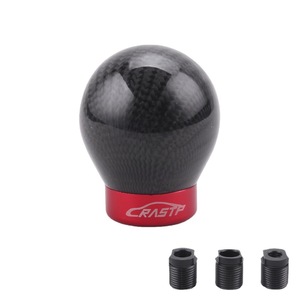 RASTP Carbon Fiber <b>Shift</b> <b>Knob</b> SFN065 Ergonomic Round Gear Lever for Car Modification Parts - Product Image 5