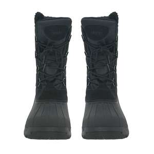 รองเท้าบูทหิมะกันน้ำสำหรับผู้ชาย YLS6001 สีดำ ความยาวกลางน่อง สำหรับฤดูหนาว เหมาะสำหรับการเดินป่า ขายส่ง - Product Image 3