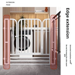 Barrière <span class=keywords><strong>de</strong></span> sécurité rectangulaire moderne en fer <span class=keywords><strong>pour</strong></span> chiens <span class=keywords><strong>de</strong></span> petite/moyenne taille (Teddy, Poodle, Corgi) – <span class=keywords><strong>Porte</strong></span> ou barrière <span class=keywords><strong>de</strong></span> séparation - Product Image 3