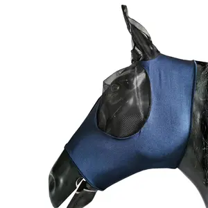 Воздухопроницаемый спортивный продукт, конная лошадь, английская и Западная лайкра и сетка с ушными масками