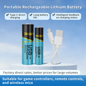 סוללת ליתיום נטענת <span class=keywords><strong>1</strong></span>.5V <span class=keywords><strong>AA</strong></span> 5V ספק כוח למאוורר נטען, מכשירי RF, ייצור לפי הזמנה (OEM/ODM) - Product Image 2