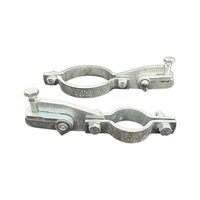 FM pour support de tuyau antichoc homologué avec finition en zinc, pour diamètres de 1/2 à 12 pouces