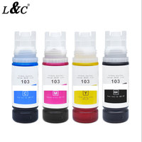 103 Premium Compatible Water Based Bulk Inkjet Ink Encre Tinta Botol Isi Ulang Tinta Dye untuk Printer Epson L1110 L3110 L3150 L3151