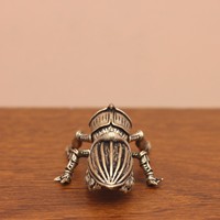Statue d'insecte blindé en laiton massif, figurine d'abeille en métal, confectionnée avec précision