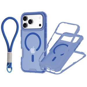 Custodia Magnetica Opaca Trasparente per iPhone 17 Pro Max 17 Air, Cover <span class=keywords><strong>Arancione</strong></span> Antiurto Anti-Impronta in Acrilico 3 in 1, Vendita all'Ingrosso - Product Image 1