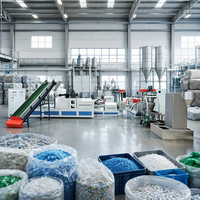 Machine de granulation professionnelle à vis simple et anneau d'eau pour le recyclage des déchets plastiques PE, PP, PVC, HDPE