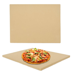 Forme carrée Cordiérite Four à pizza <span class=keywords><strong>Plaque</strong></span> Pierre <span class=keywords><strong>Cuisson</strong></span> facile Pierre <span class=keywords><strong>de</strong></span> lave Jetable Coupe réfractaire - Product Image 1