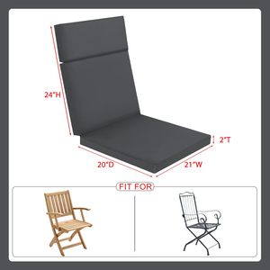 Coussin de chaise longue d'extérieur personnalisé, mousse haute résilience 28D, housse amovible imperméable, coussin de siège individuel pour canapé - Product Image 4