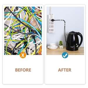 20 Stuks Zelfklevende Multifunctionele Draad Organizer Houder Voor Keuken Badkamer Garderobe Woonkamer-Muur Monteerbare Opslag Fixer - Product Image 5