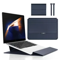 Housse de protection pliable pour ordinateur portable Samsung Galaxy Book 4 Pro 14 pouces avec support, repose-poignet, chargeur, pochette pour souris et étui pour câbles