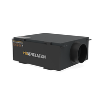 Purificateur d'air haute capacité 2200m ³/h pour la filtration HEPA H13 des hôpitaux avec ionisation bipolaire, encastré au plafond