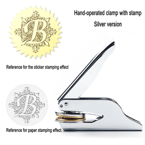 Créez votre propre tampon en relief personnalisé pour un sceau de mariage sur mesure - Product Image 2