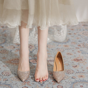 Zapatos de Tacón Alto de Charol para Mujer, Zapatos Brillantes con Punta en Pico para Fiestas, Bodas, Oficina y Eventos Nocturnos - Product Image 4