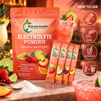 Poudre d'électrolytes à marque privée OEM/ODM, boisson sportive, vitamines, sans sucre, énergie, hydratation, pré-entraînement