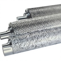 Rouleau Anilox en acier à surface miroir rectifiée avec revêtement chrome dur pour machines industrielles de revêtement et de laminage