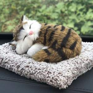 Juguetes de Peluche de Animales de Simulación, Adorables Perros Durmiendo, Decoración para Autos, Adornos con Forma de Gato, Precio de Fábrica - Product Image 1