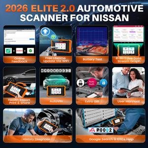 Outil de diagnostic LAUNCH Creader Elite 2.0 pour Chrysler, version e-commerce pour véhicules de tourisme, équipement de diagnostic dédié. - Product Image 5