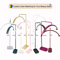 Lampe LED professionnelle FOSTO en forme de demi-lune pour extension de cils, salon de beauté, lampe sans ombre 45W avec CRI95+, contrôle tactile, OEM/ODM