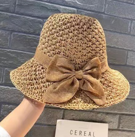 Cappello da donna con coda di cavallo, a tesa larga, per