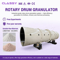 Granulateur rotatif élégant pour pierre calcaire soufrée, ligne de granulation d'engrais minéraux, fournisseur d'usine industrielle