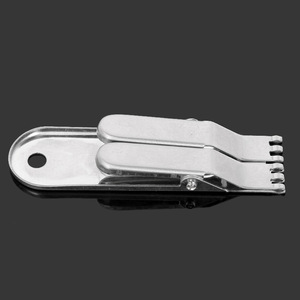 Clips para lombrices de acero inoxidable, accesorios de pesca para sujetar cebo. - Product Image 3