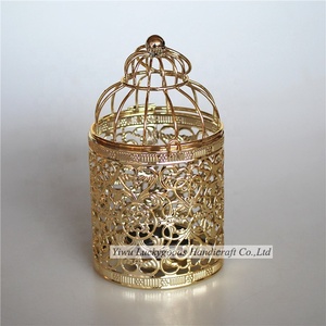 LK20191107-2 Commercio All'ingrosso Della Cina Chic Vintage Style Supporto di Candela Del Metallo Gabbia Per Uccelli per la Cerimonia Nuziale di Evento Decorazione del Ristorante - Product Image 2